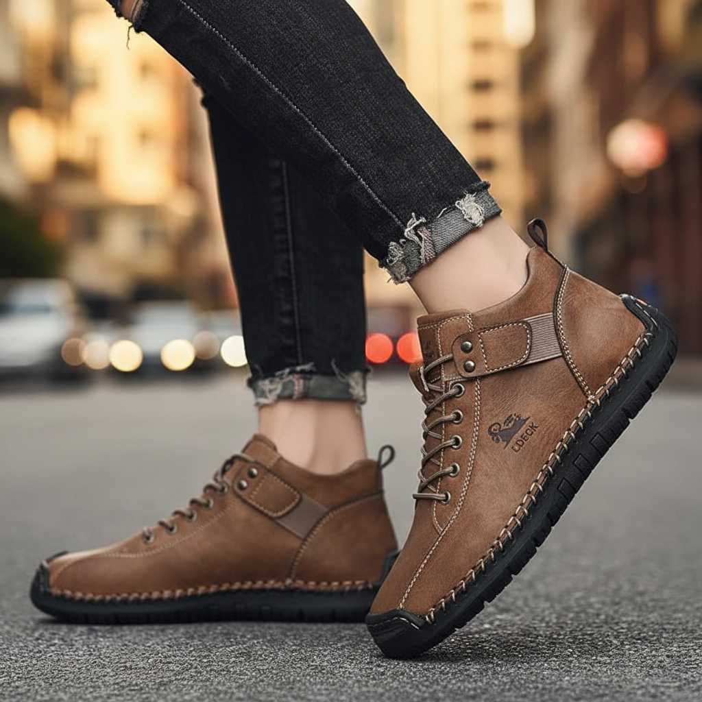Premium Comfort Brown Boots – Flexible, Cushioned &amp; Versatile Everyday Footwear