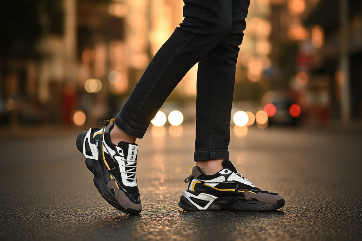 Premium Black Leather Flexible Shoes – Flexible Comfort Meets Timeless Elegance