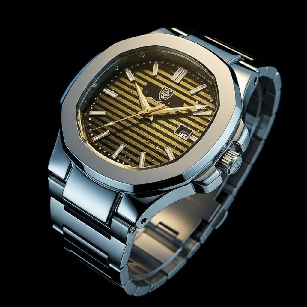 Premium Stainless Steel Minimalist Watch — Timeless Elegance for the Discerning Individual