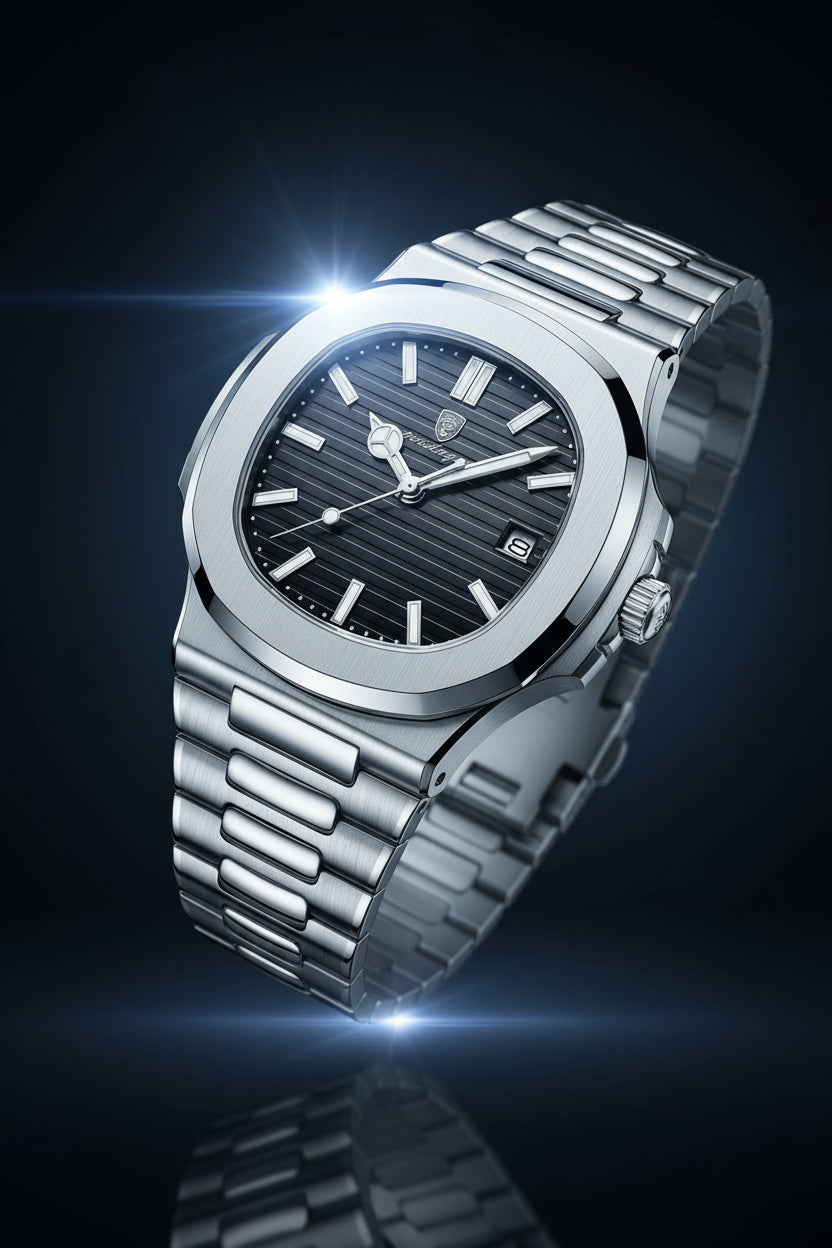 Premium Stainless Steel Minimalist Watch — Timeless Elegance for the Discerning Individual